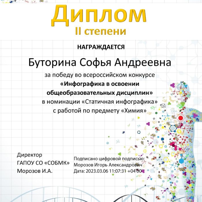 Всероссийский конкурс Инфографика в освоении общеобразовательных дисциплин